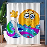 Easter egg Emoji Shower Curtain 60  x 72  (Medium)