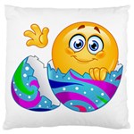 Easter egg Emoji Large Cushion Case (One Side)