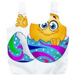 Easter egg Emoji Full Print Recycle Bag (XL)