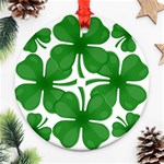 4 leaf clover Ornament (Round)