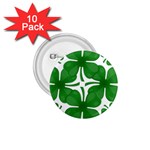 4 leaf clover 1.75  Button (10 pack) 