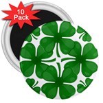 4 leaf clover 3  Magnet (10 pack)