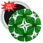 4 leaf clover 3  Magnet (100 pack)