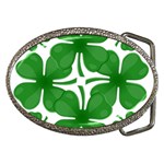 4 leaf clover Belt Buckle