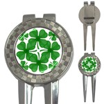 4 leaf clover 3-in-1 Golf Divot