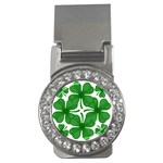 4 leaf clover Money Clip (CZ)