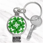 4 leaf clover Nail Clippers Key Chain