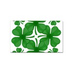 4 leaf clover Sticker (Rectangular)