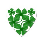 4 leaf clover Magnet (Heart)