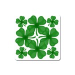 4 leaf clover Magnet (Square)