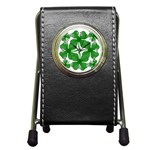 4 leaf clover Pen Holder Desk Clock