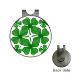 4 leaf clover Golf Ball Marker Hat Clip