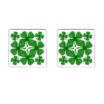 4 leaf clover Cufflinks (Square)