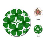 4 leaf clover Playing Cards (Round)