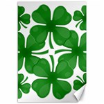 4 leaf clover Canvas 12  x 18 