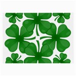 4 leaf clover Large Glasses Cloth