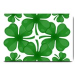 4 leaf clover Large Doormat