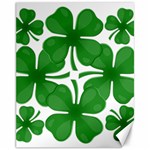 4 leaf clover Canvas 11  x 14 