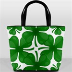 4 leaf clover Bucket Bag