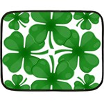 4 leaf clover Fleece Blanket (Mini)