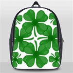 4 leaf clover School Bag (Large)