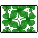 4 leaf clover Fleece Blanket (Large)