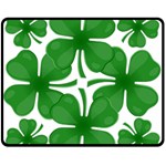 4 leaf clover Fleece Blanket (Medium)