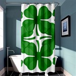 4 leaf clover Shower Curtain 36  x 72  (Stall)