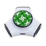 4 leaf clover 3-Port USB Hub