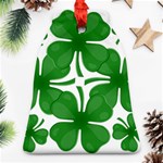 4 leaf clover Bell Ornament (Two Sides)