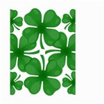 4 leaf clover Large Garden Flag (Two Sides)