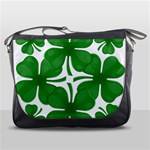 4 leaf clover Messenger Bag