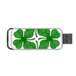 4 leaf clover Portable USB Flash (Two Sides)