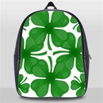 4 leaf clover School Bag (XL)