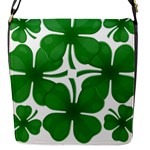 4 leaf clover Flap Closure Messenger Bag (S)