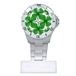 4 leaf clover Plastic Nurses Watch