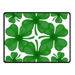 4 leaf clover Double Sided Fleece Blanket (Small)