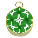 4 leaf clover Gold Compass