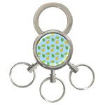 blue durians 3-Ring Key Chain