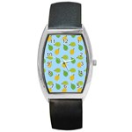 blue durians Barrel Style Metal Watch