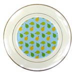 blue durians Porcelain Plate