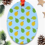 blue durians Oval Ornament (Two Sides)