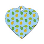 blue durians Dog Tag Heart (Two Sides)