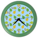 blue durians Color Wall Clock