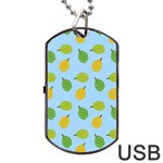 blue durians Dog Tag USB Flash (One Side)