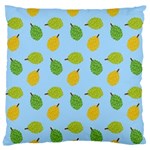 blue durians Large Cushion Case (One Side)