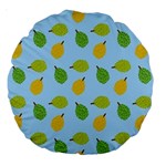 blue durians Large 18  Premium Round Cushion 