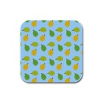 blue durians Rubber Square Coaster (4 pack)