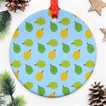 blue durians Round Ornament (Two Sides)