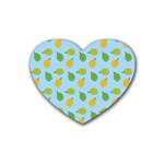 blue durians Rubber Coaster (Heart)